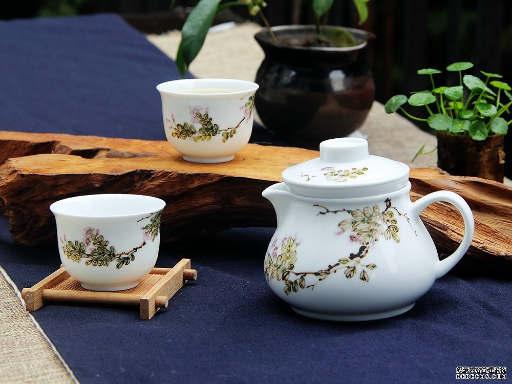 3头随手泡海棠花开茶具